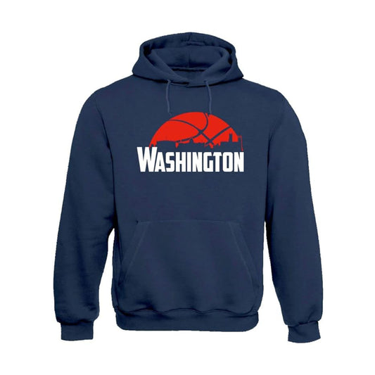 Washington Basketball Team Cityscape Skyline Men's Apparel for Basketball Fans
