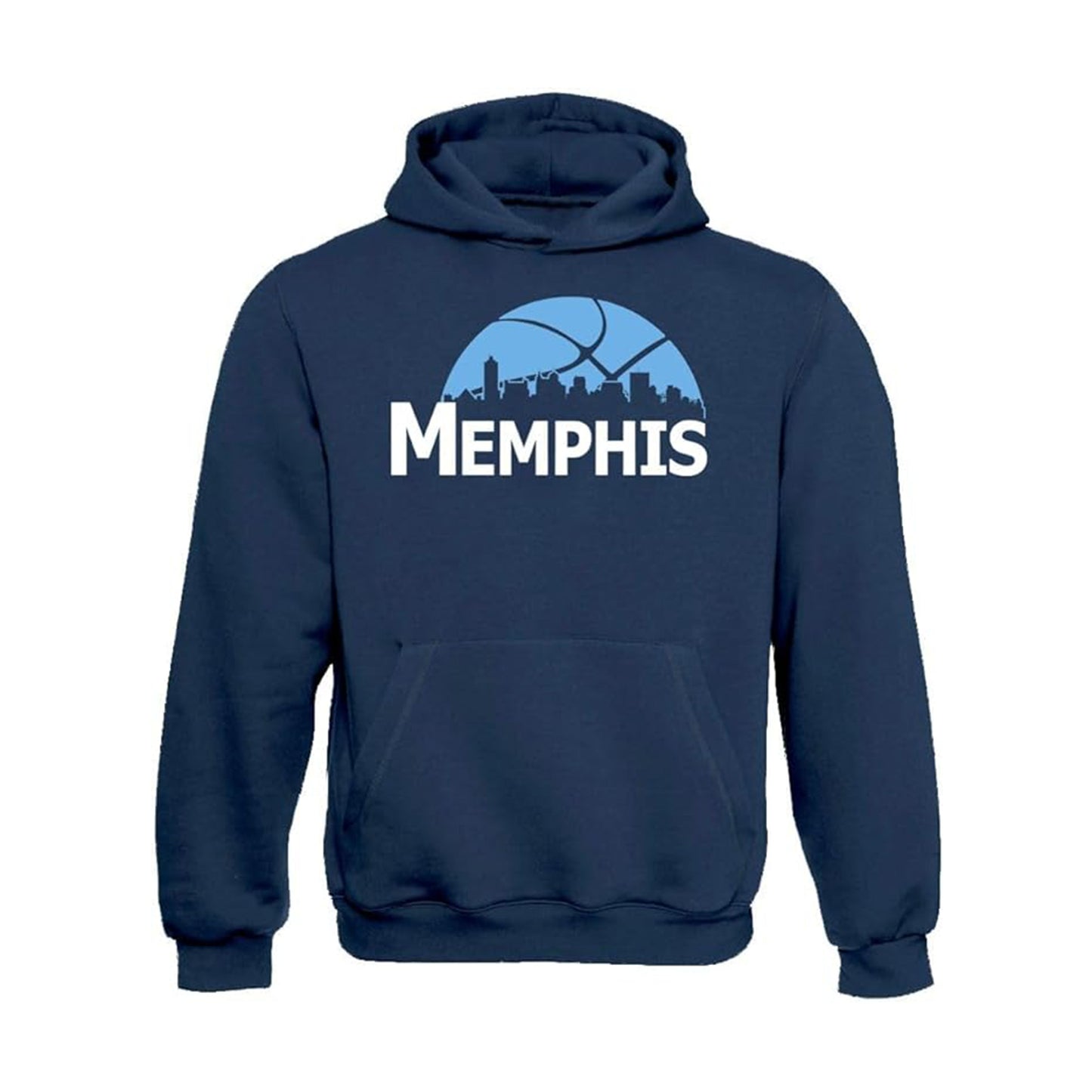 Memphis Basketball Team Cityscape Skyline Men's Apparel for Basketball Fans