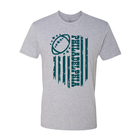 Philadelphia Football Fans American Flag Philly Football Team