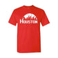 Houston Basketball Team Cityscape Skyline Men's Apparel for Basketball Fans