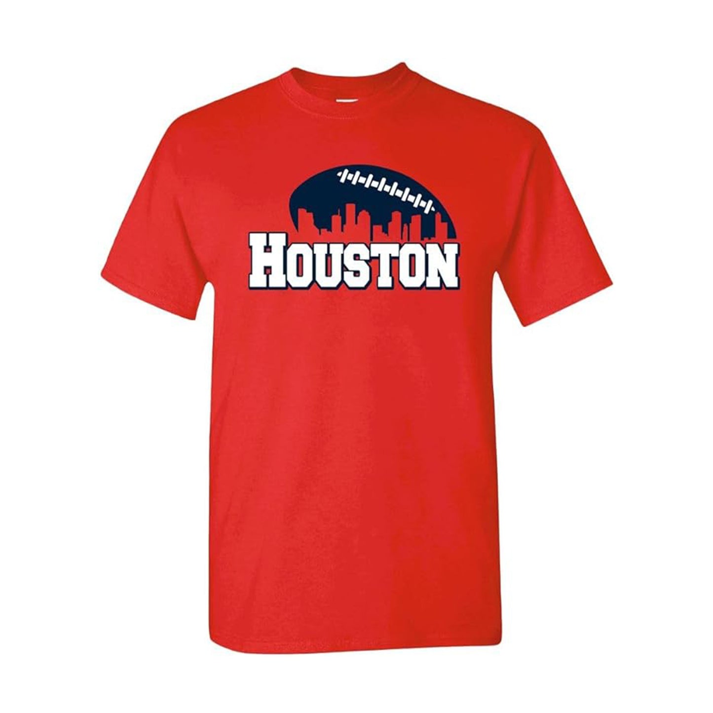 Houston Football City Skyline Men's Shirt for Football Fans