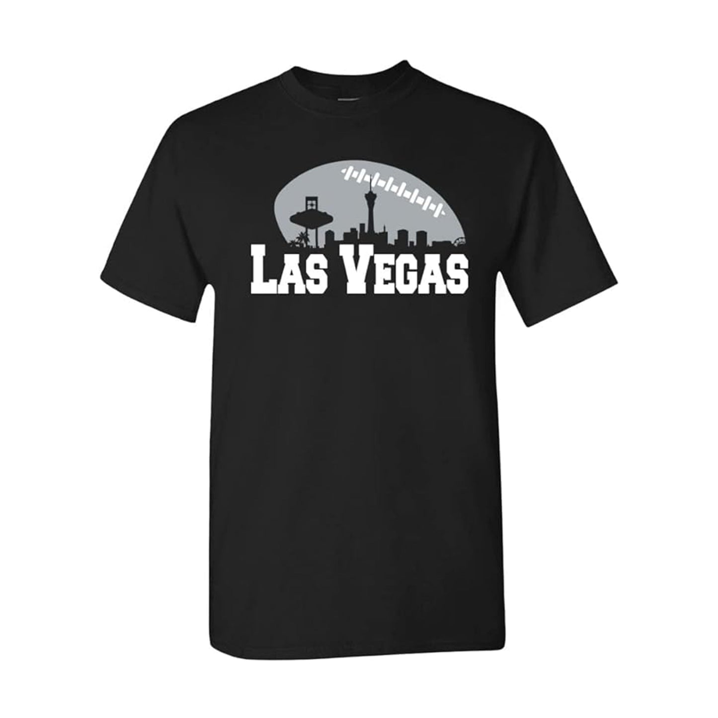 Las Vegas Football City Skyline Men's Shirt for Football Fans