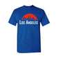 Los Angeles Basketball Team Cityscape Skyline Men's Apparel for Basketball Fans