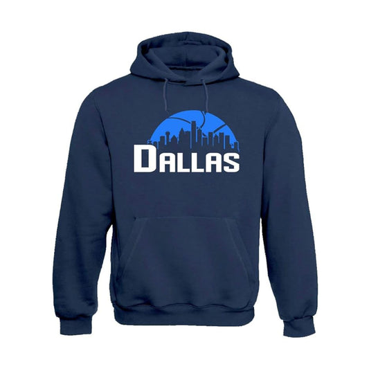 Dallas Basketball Team Cityscape Skyline Men's Apparel for Basketball Fans