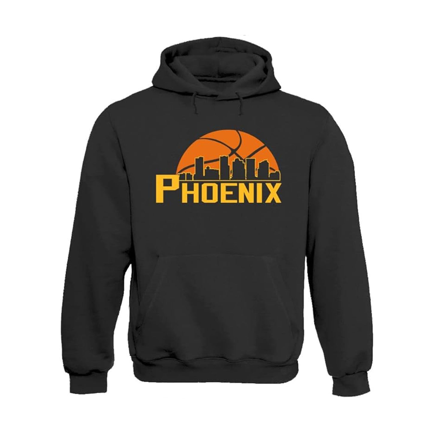 Phoenix Basketball Team Cityscape Skyline Men's Apparel for Basketball Fans