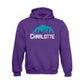 Charlotte Basketball Team Cityscape Skyline Men's Apparel for Basketball Fans