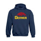 Denver Basketball Team Cityscape Skyline Men's Apparel for Basketball Fans