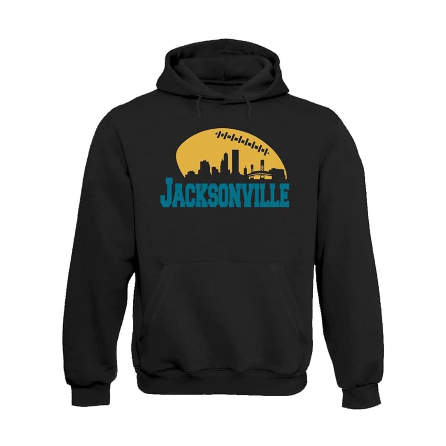 Jacksonville Football City Skyline Men's Shirt for Football Fans