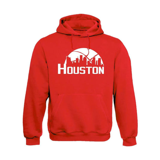 Houston Basketball Team Cityscape Skyline Men's Apparel for Basketball Fans