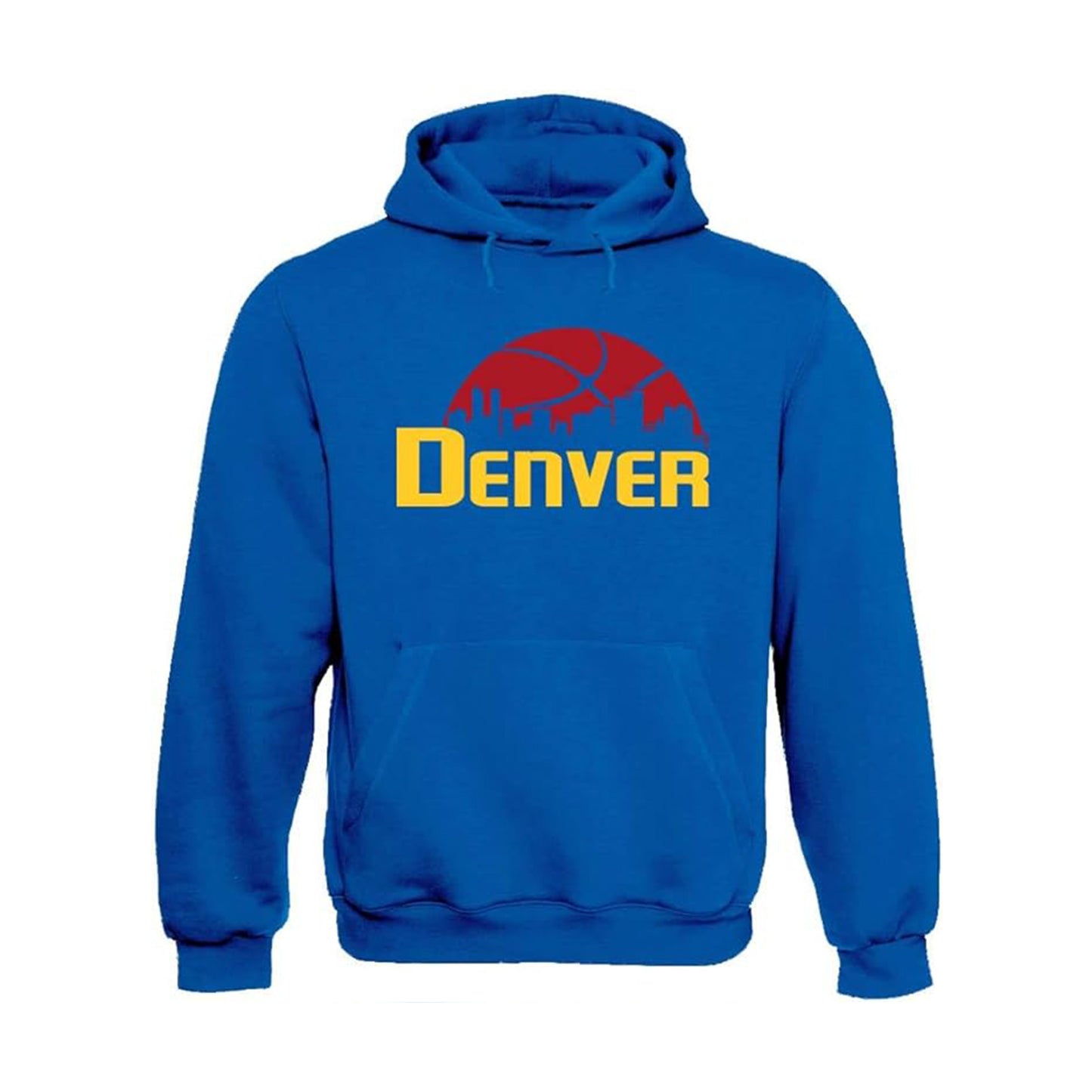 Denver Basketball Team Cityscape Skyline Men's Apparel for Basketball Fans