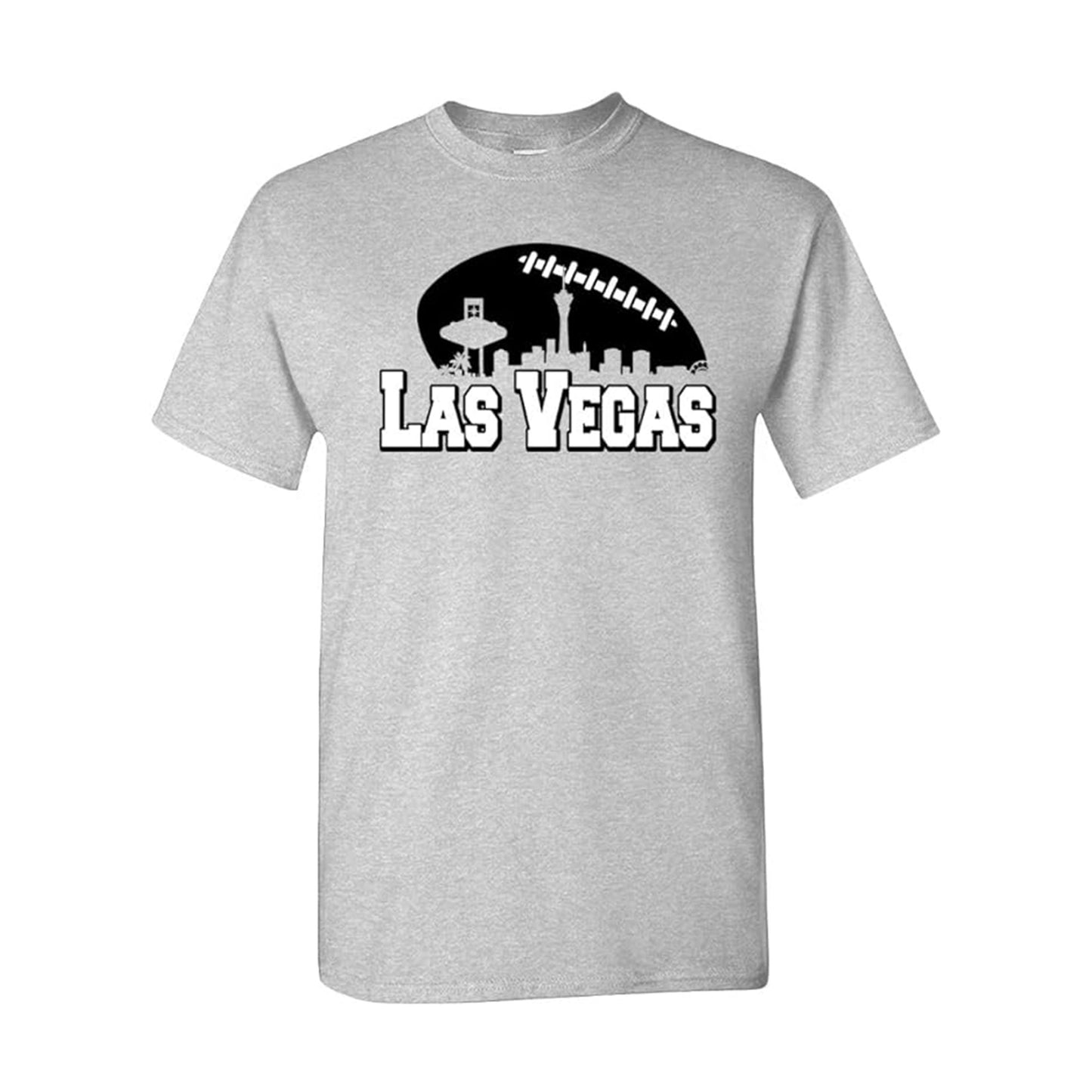 Las Vegas Football City Skyline Men's Shirt for Football Fans