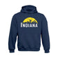 Indiana Basketball Team Cityscape Skyline Men's Apparel for Basketball Fans