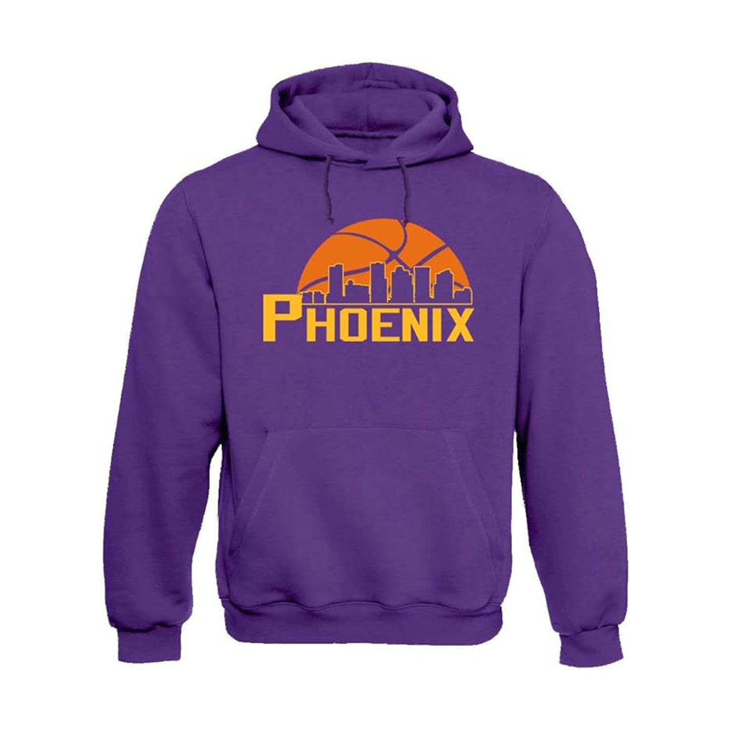 Phoenix Basketball Team Cityscape Skyline Men's Apparel for Basketball Fans