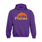 Phoenix Basketball Team Cityscape Skyline Men's Apparel for Basketball Fans