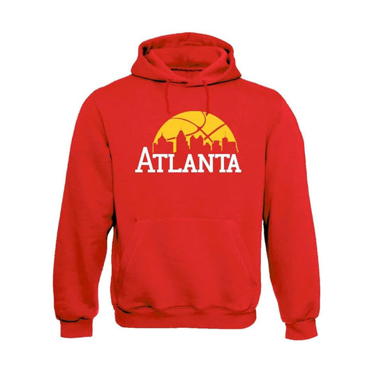 Atlanta Basketball Team Cityscape Skyline Men's Apparel for Basketball Fans