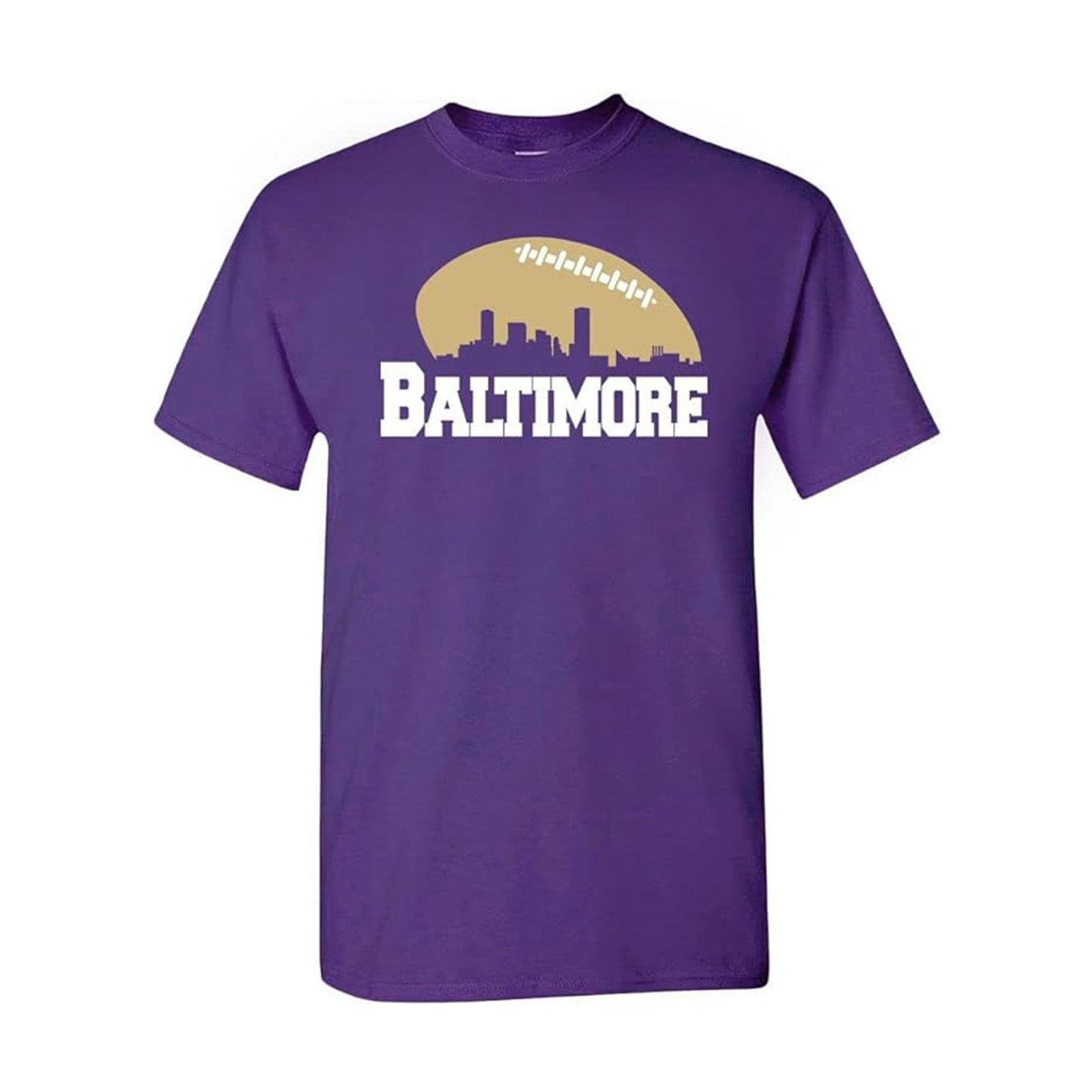 Baltimore Football City Skyline Men's Shirt for Football Fans