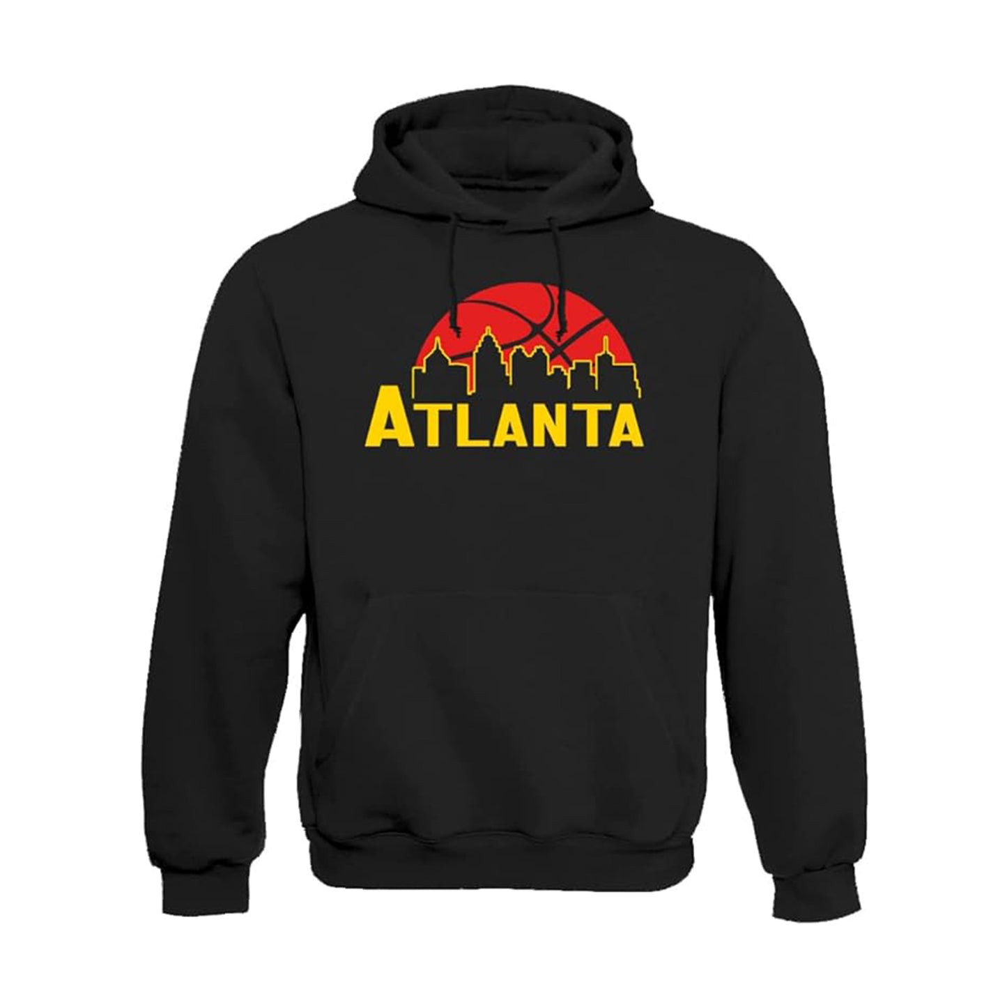 Atlanta Basketball Team Cityscape Skyline Men's Apparel for Basketball Fans