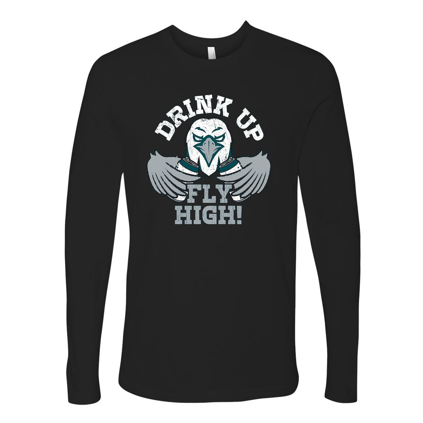 Drink Up Fly High T-Shirt for Philadelphia Football Fans