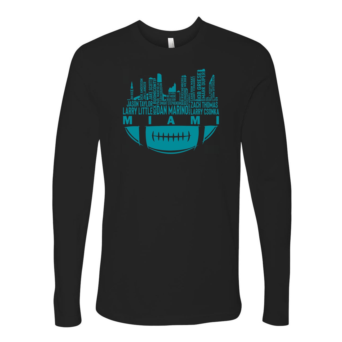 Miami Football Fans City Skyline Collection