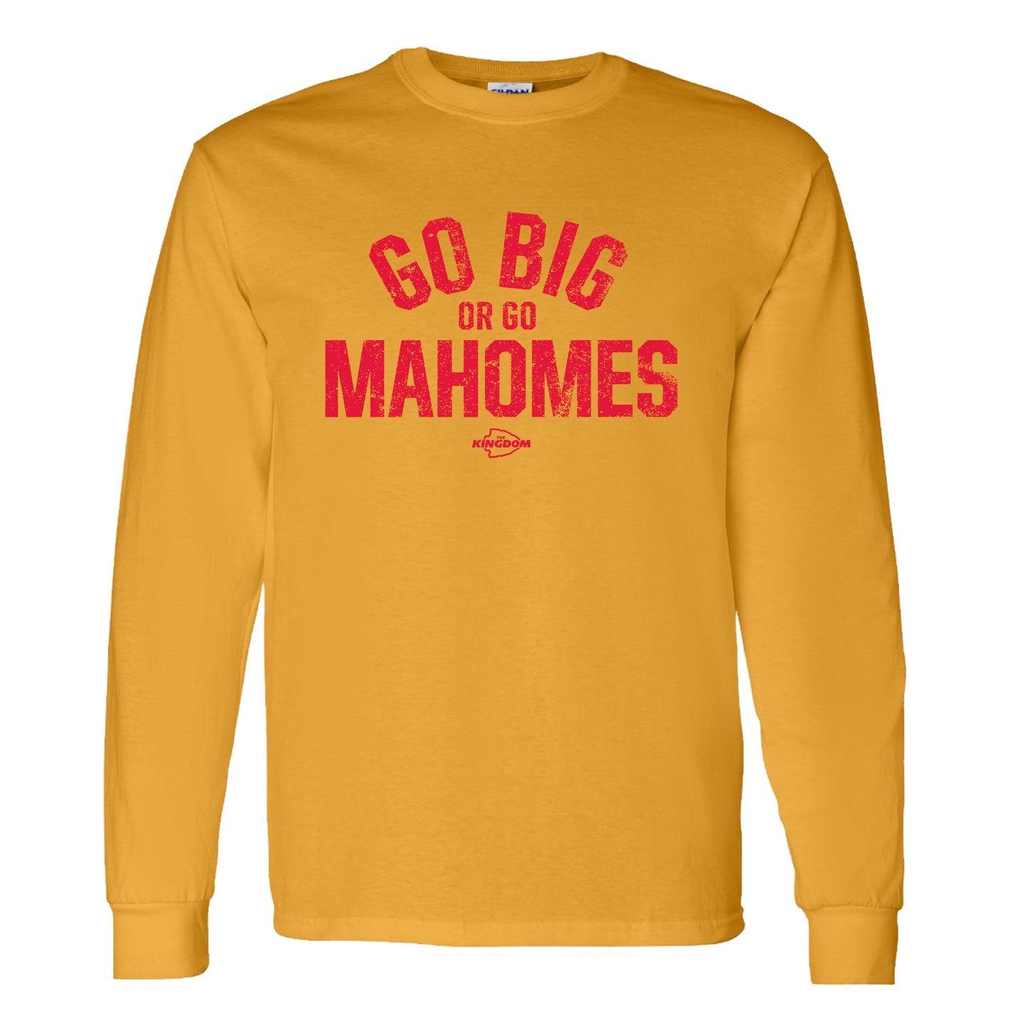 Go Big or go Mahomes" Red Vintage T-shirt For Kansas City Football Fans