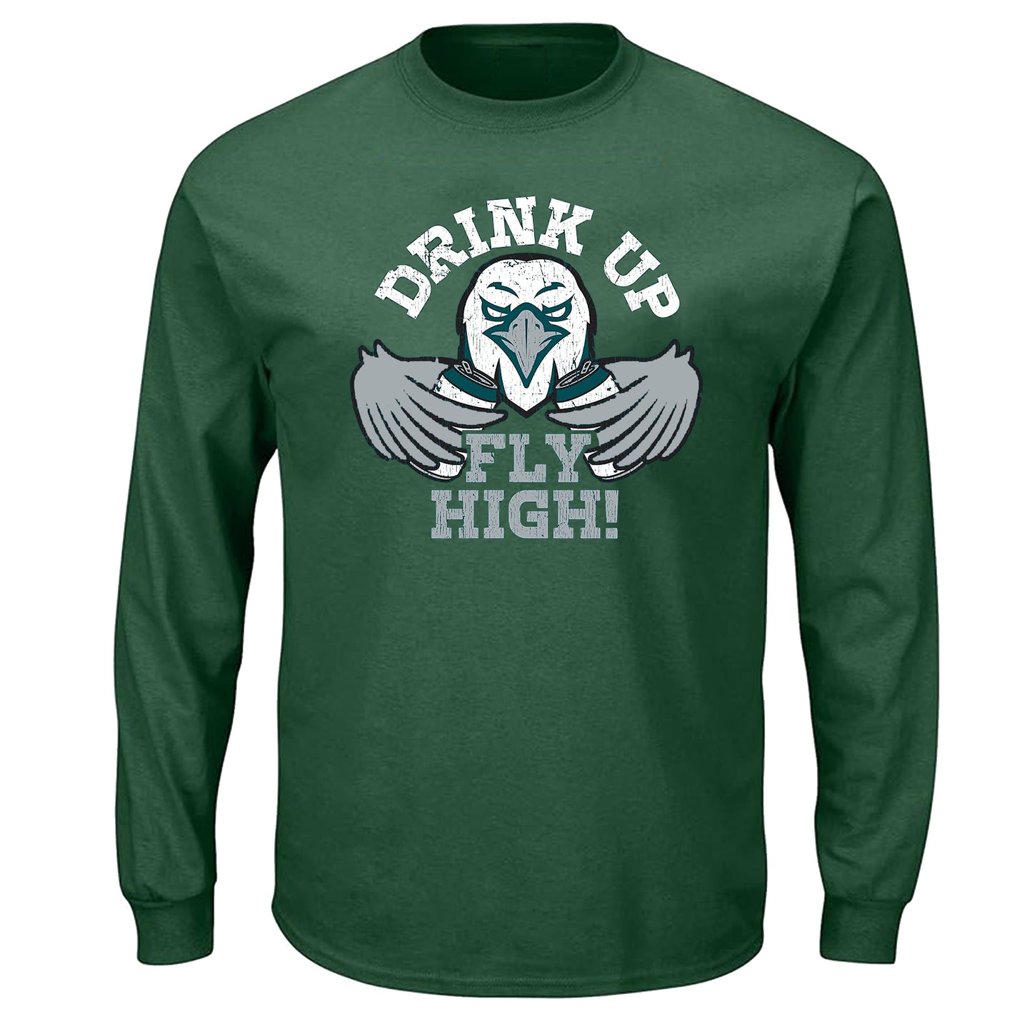 Drink Up Fly High T-Shirt for Philadelphia Football Fans