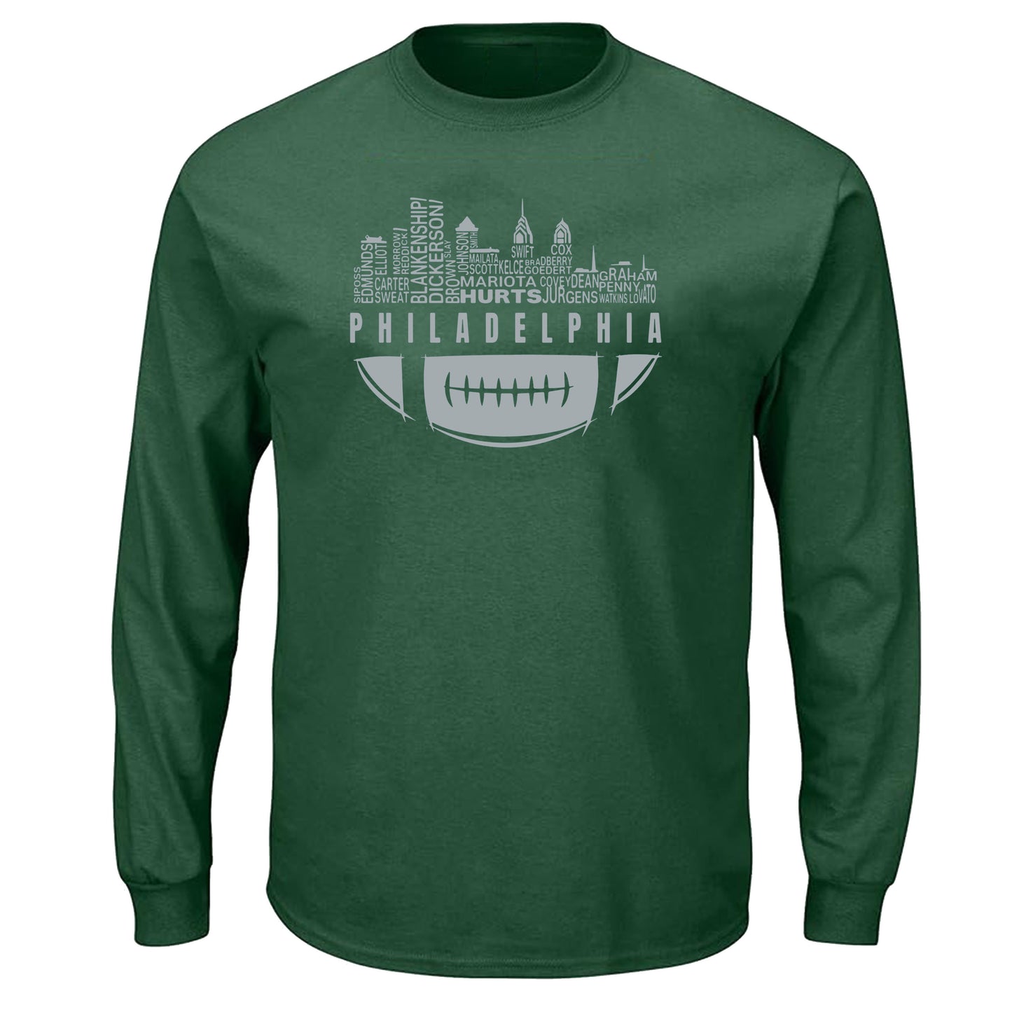 Philadelphia City Skyline Men's Shirt for Football Fans