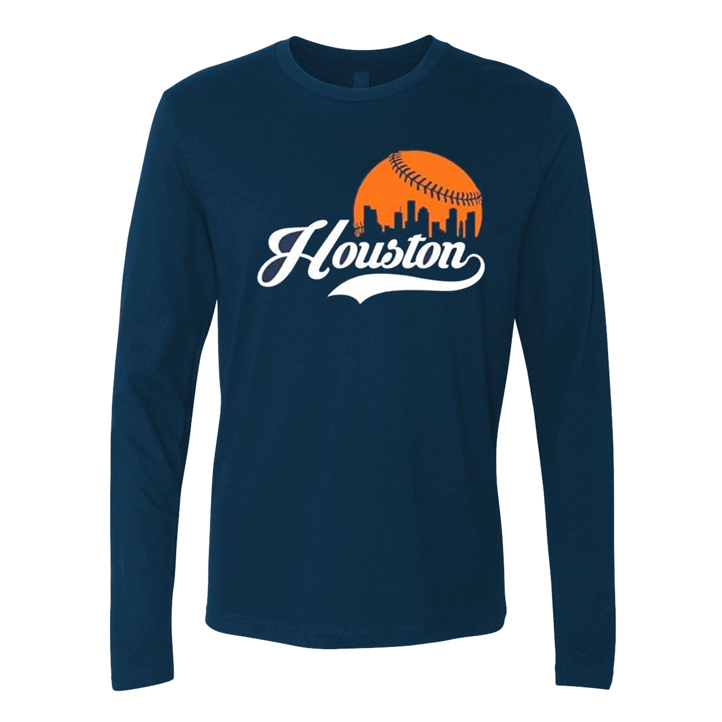 Houston Baseball Team Cityscape Skyline Men's Apparel for Baseball Fans Baseball Fans Gameday Gear