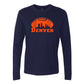 Denver Football Game Day Tee Navy & Orange Skylne