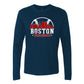 Boston Baseball Gear Cityscape Skyline Men's Apparel for Baseball Fans