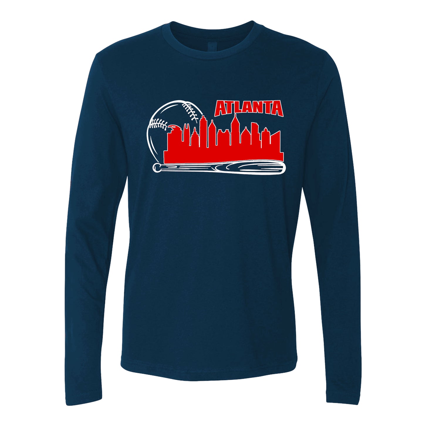 Atlanta Baseball Team Cityscape Skyline Apparel for Baseball Fans