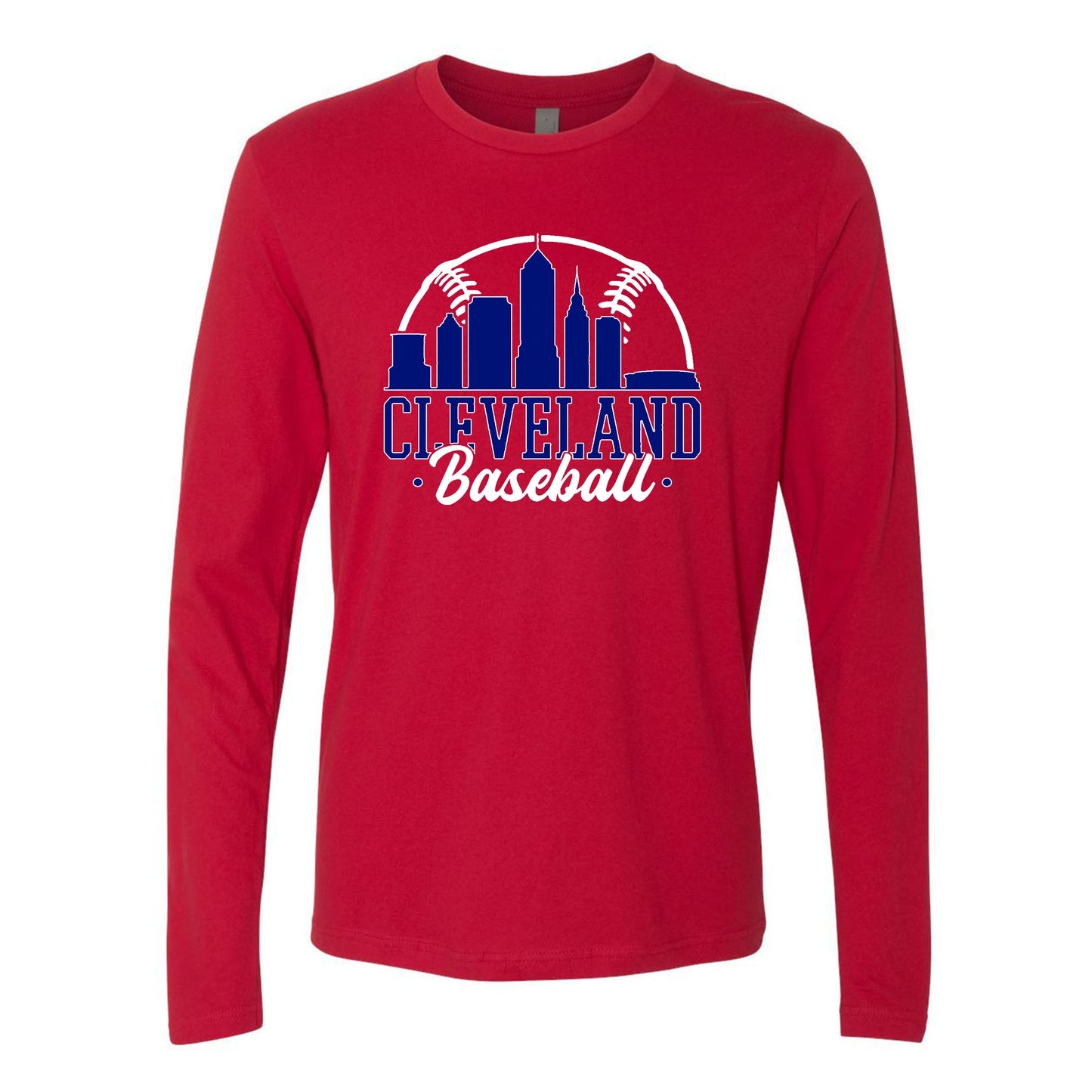 Cleveland Baseball Cityscape Skyline Men's Apparel for Baseball Fans