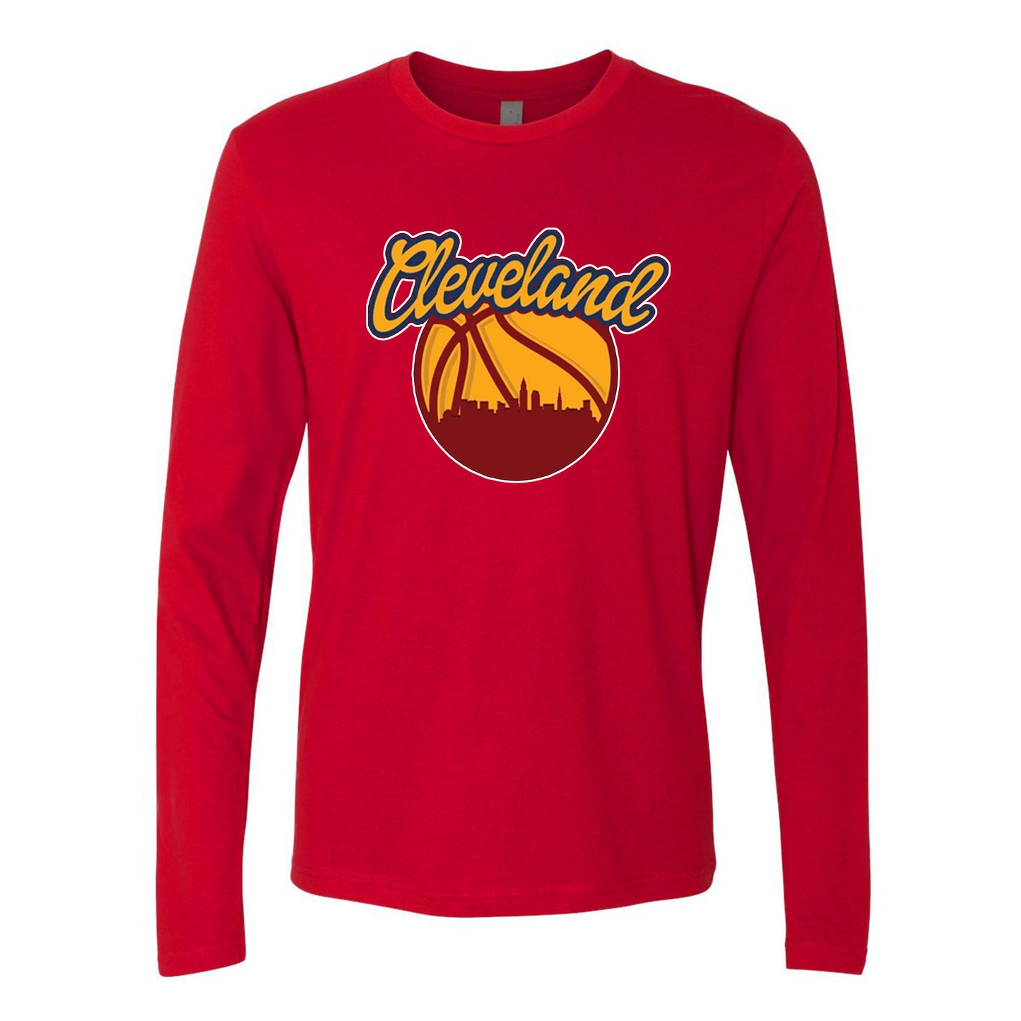 Cleveland Basketball Team Cityscape Skyline Men's Apparel for Basketball Fans