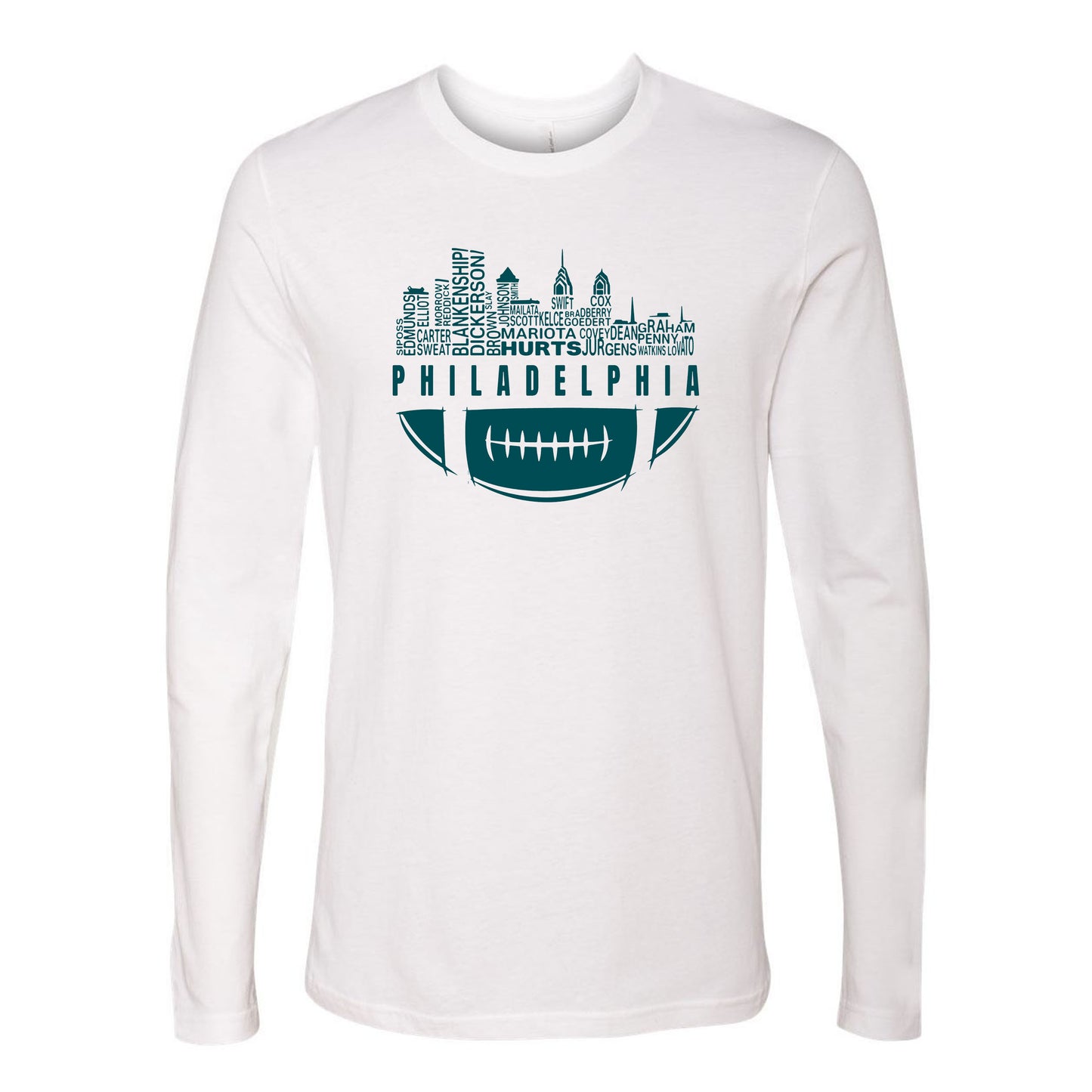 Philadelphia City Skyline Men's Shirt for Football Fans