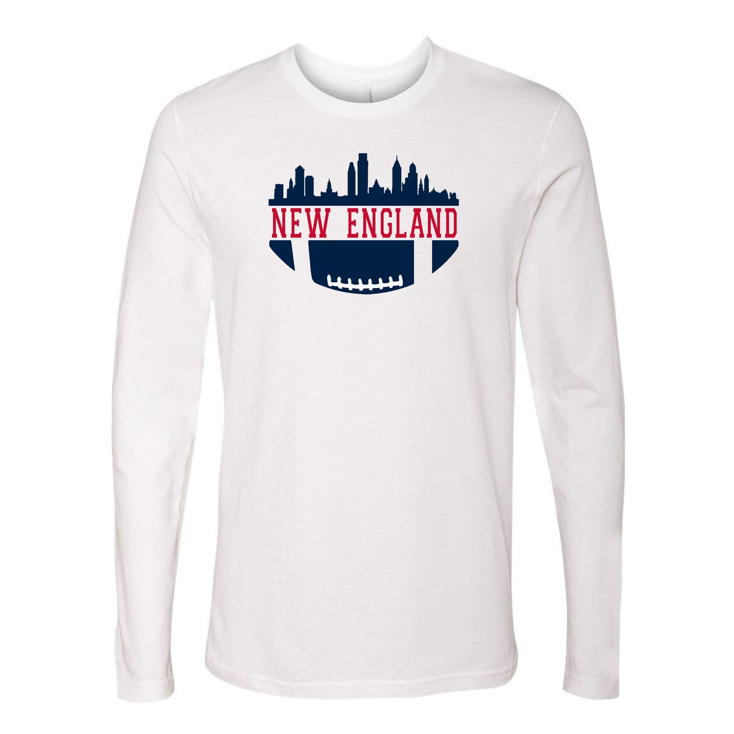 New England Football City Skyline Men's Shirt for Football Fans