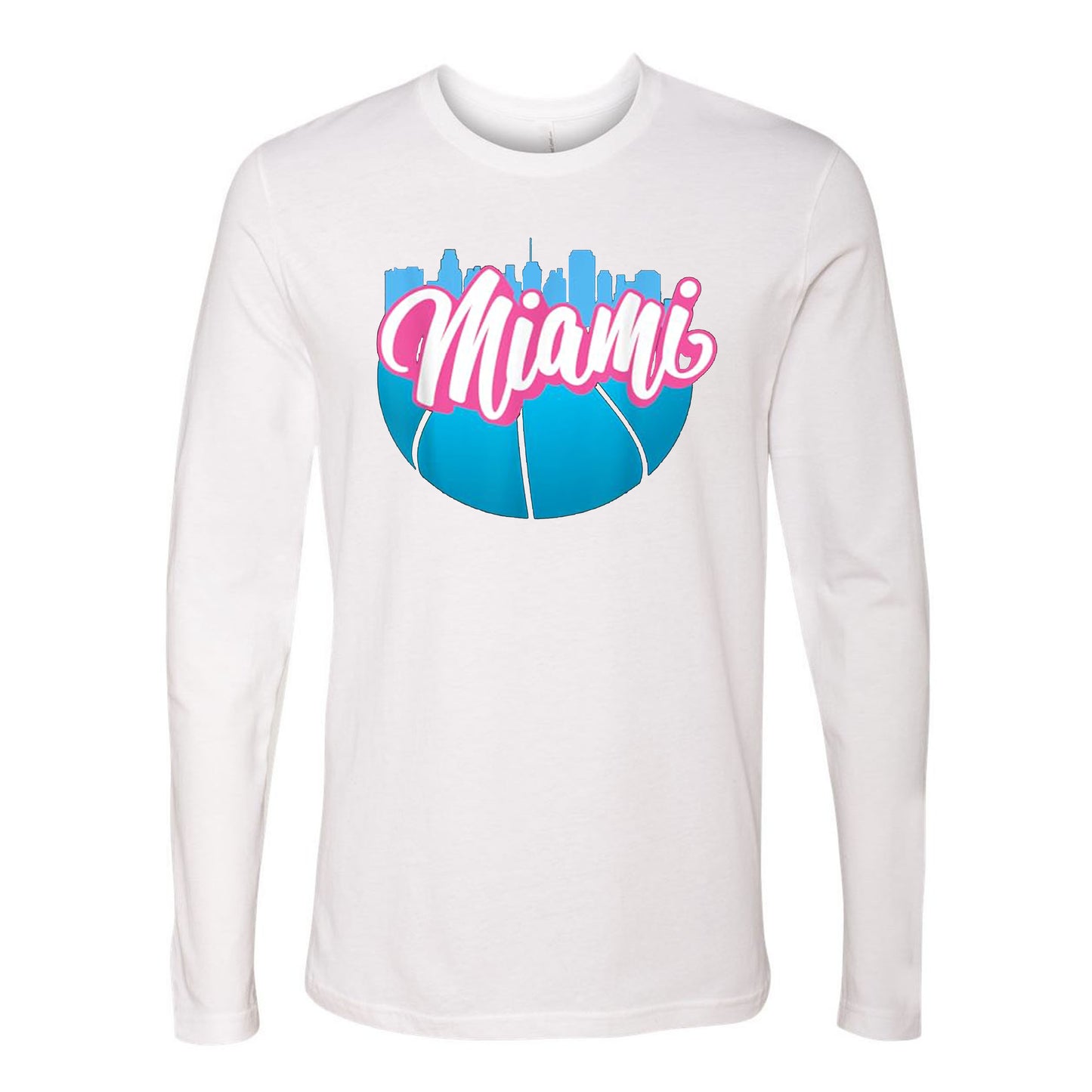 Miami Basketball Vintage Miami Florida Cityscape Retro Miami T-Shirt