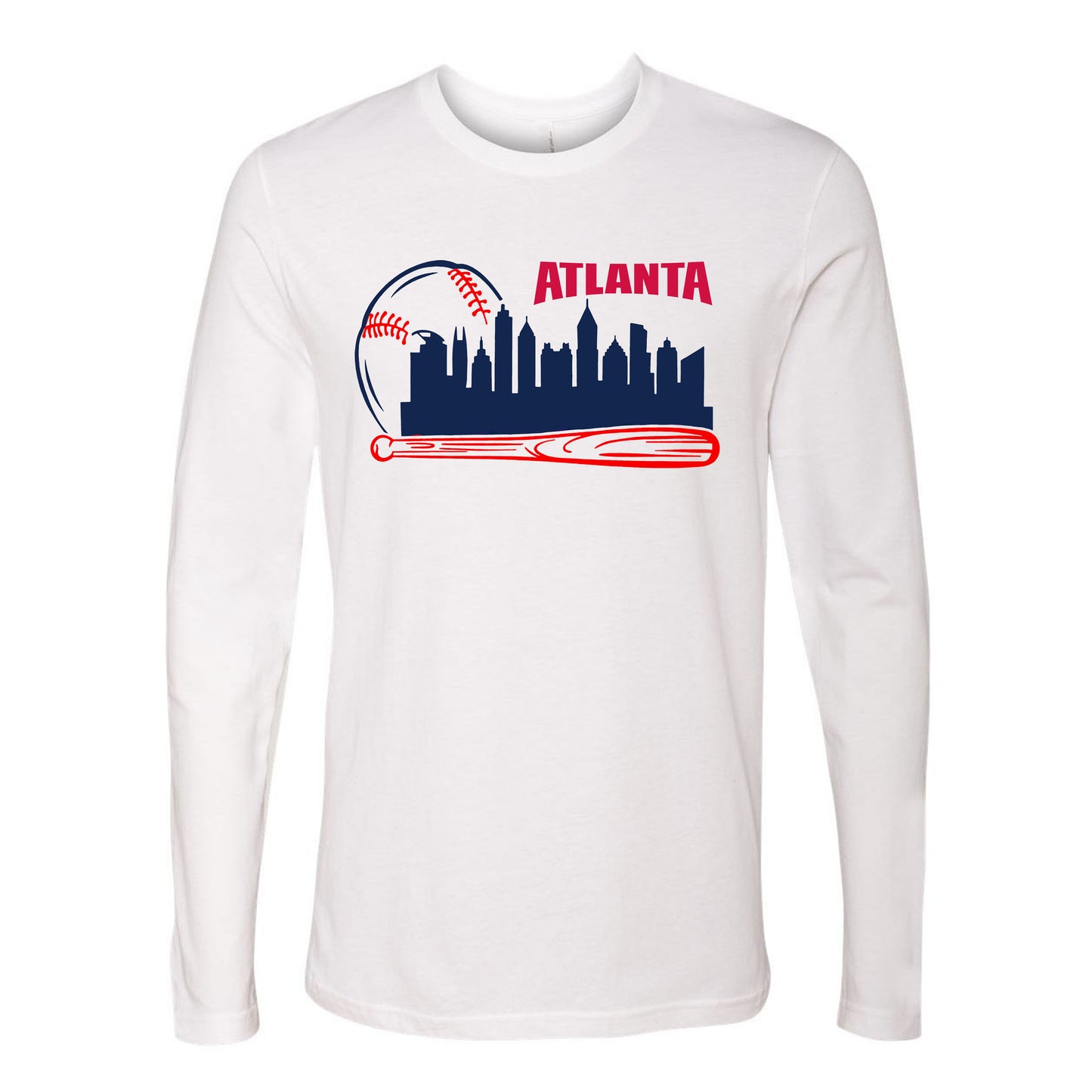 Atlanta Baseball Team Cityscape Skyline Apparel for Baseball Fans