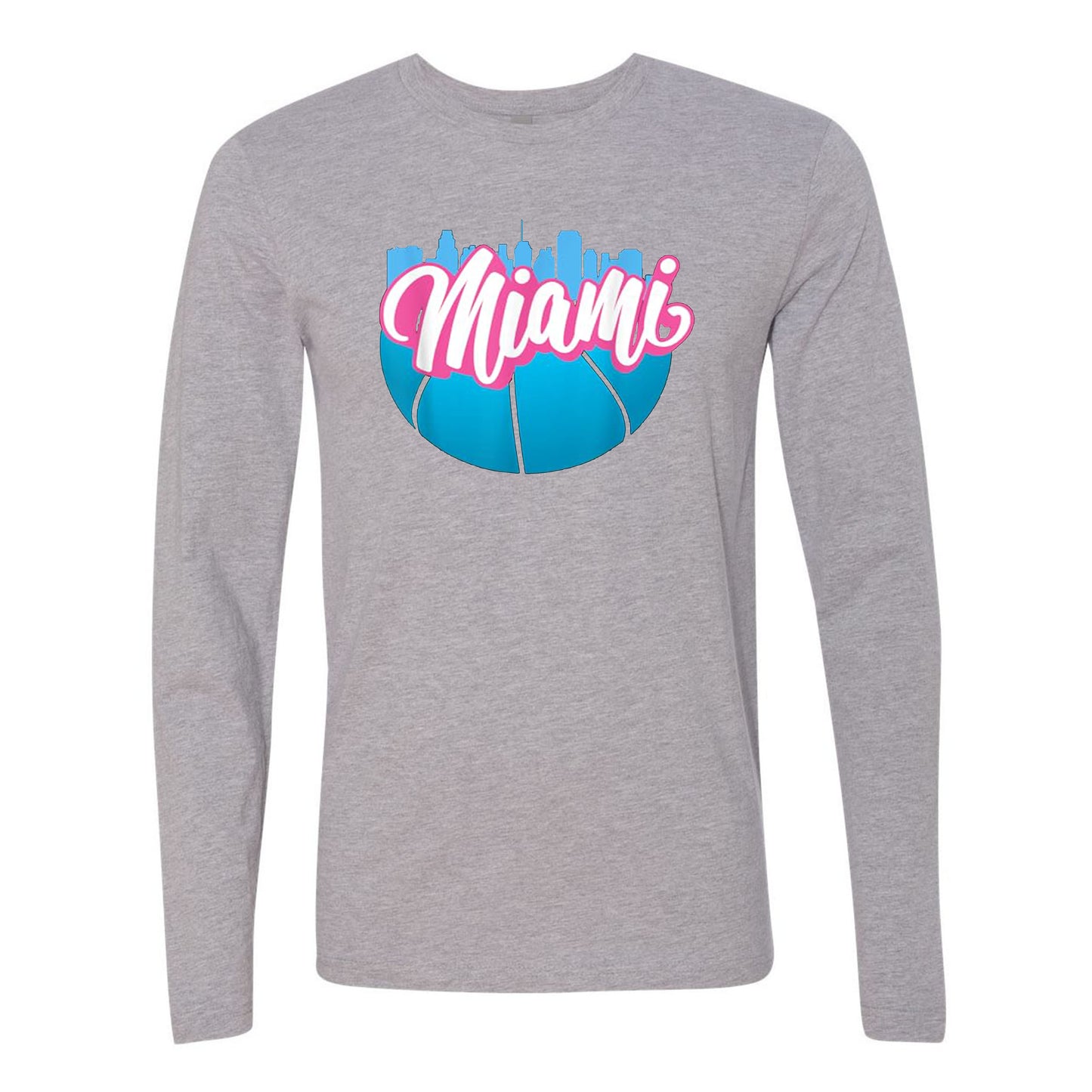 Miami Basketball Vintage Miami Florida Cityscape Retro Miami T-Shirt