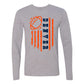 Denver Football Game Day Tee Navy & Orange Flag