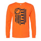 Denver Football Game Day Tee Navy & Orange Flag