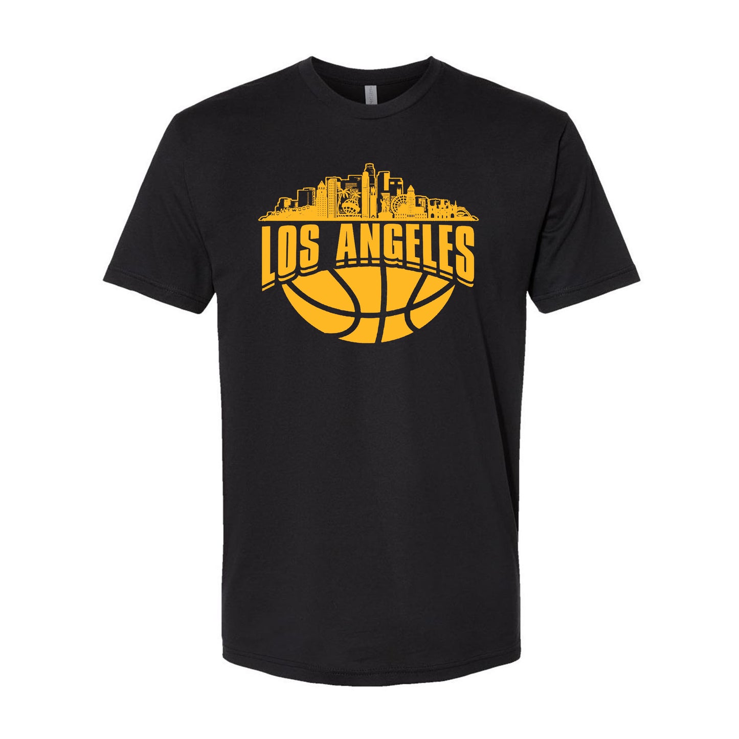 Los Angeles Basketball Jersey Cityscape Skyline Men's Shirt for Basketball Fans