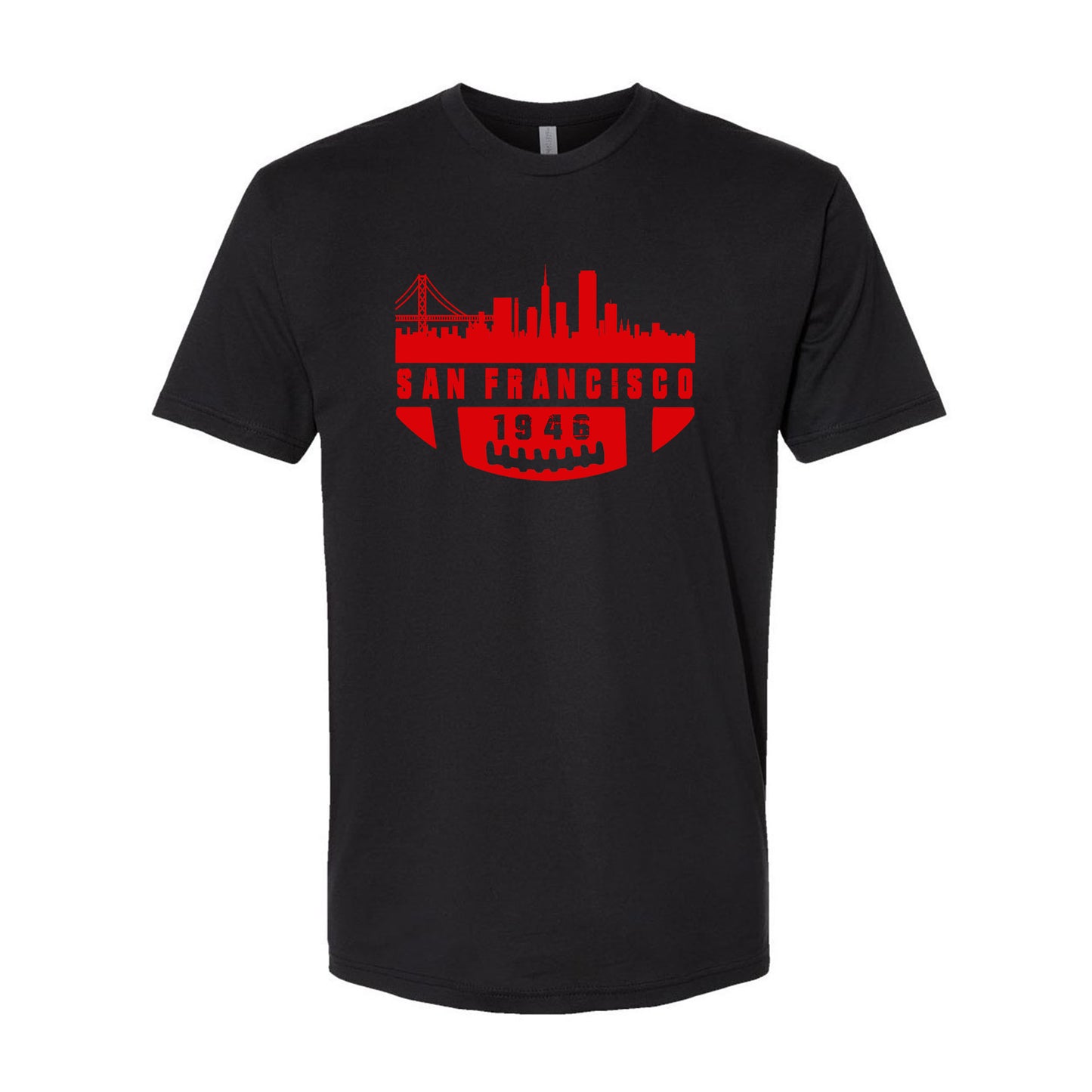 San Francisco Football City Skyline Men's Shirt for Football Fans