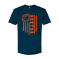 Denver Football Game Day Tee Navy & Orange Flag