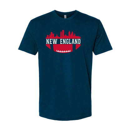 New England Football City Skyline Men's Shirt for Football Fans