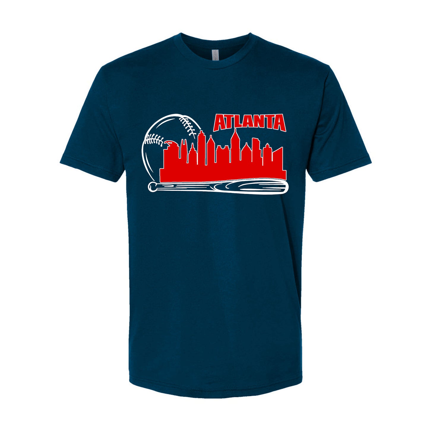 Atlanta Baseball Team Cityscape Skyline Apparel for Baseball Fans