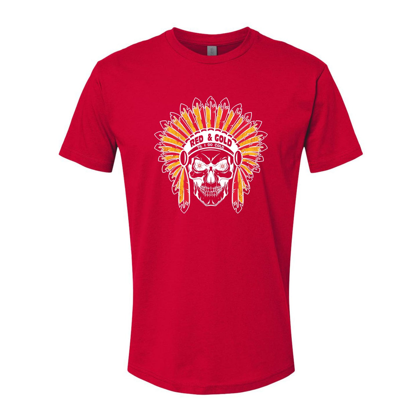 Red and Gold Till I'm Go Cold Shirt, Tank Top, Hoodie for Kansas City Football Fans