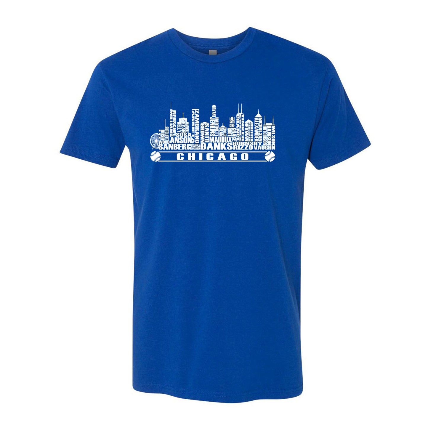 Chicago Baseball Team Cityscape Skyline Men's Apparel for Baseball Fans