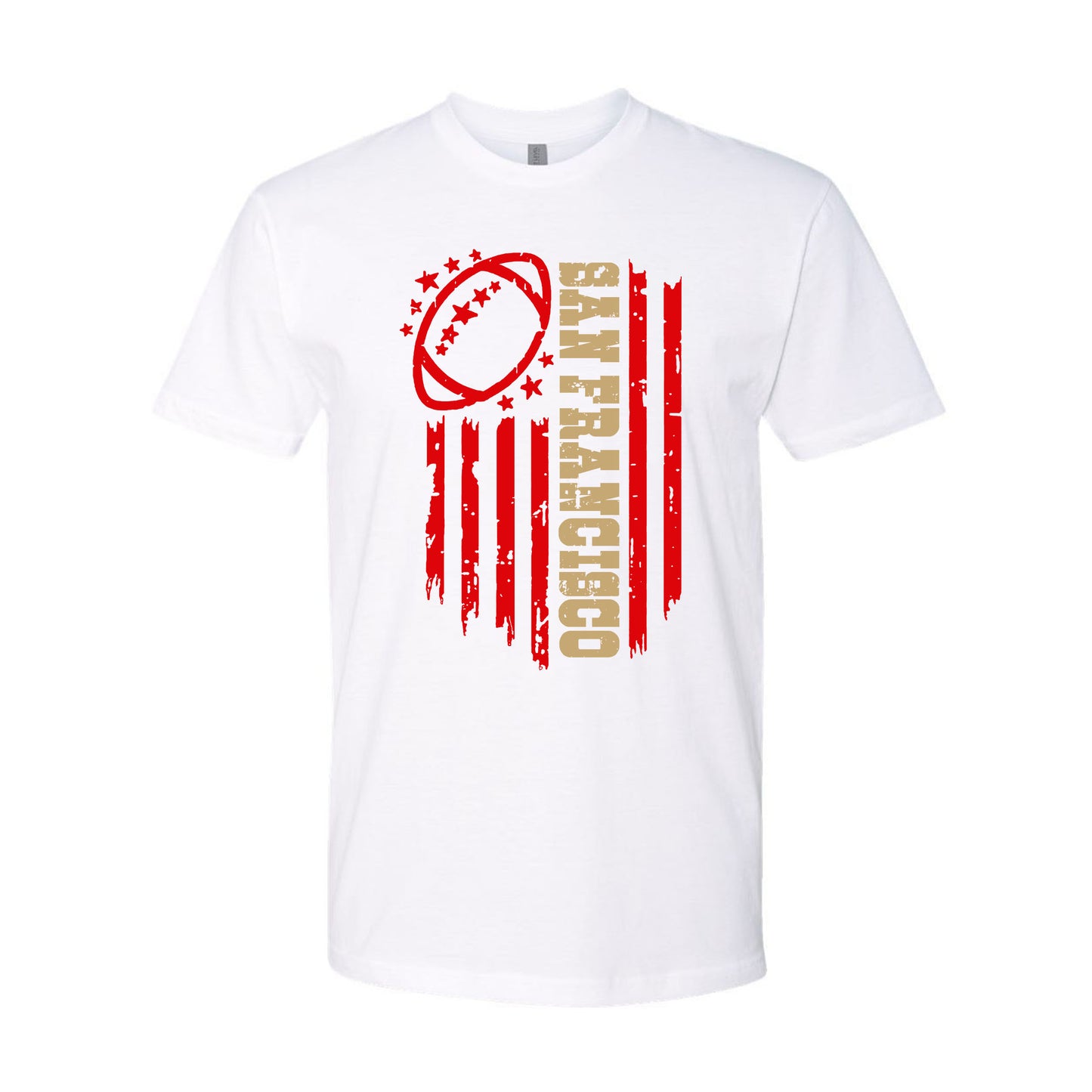 San Francisco Football American Flag Shirt for Football Fans