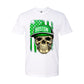 Boston Basketball Team Skull Green Flag Sports Fan Apparel