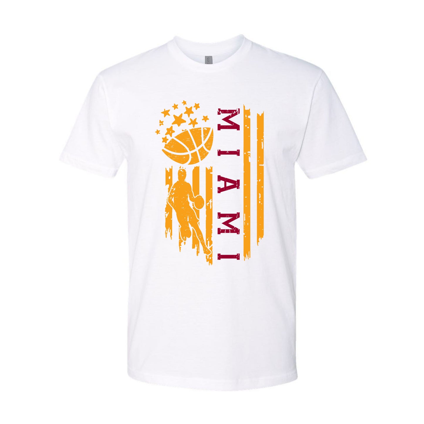 Miami Basketball Flag Game Day Cool Shirt