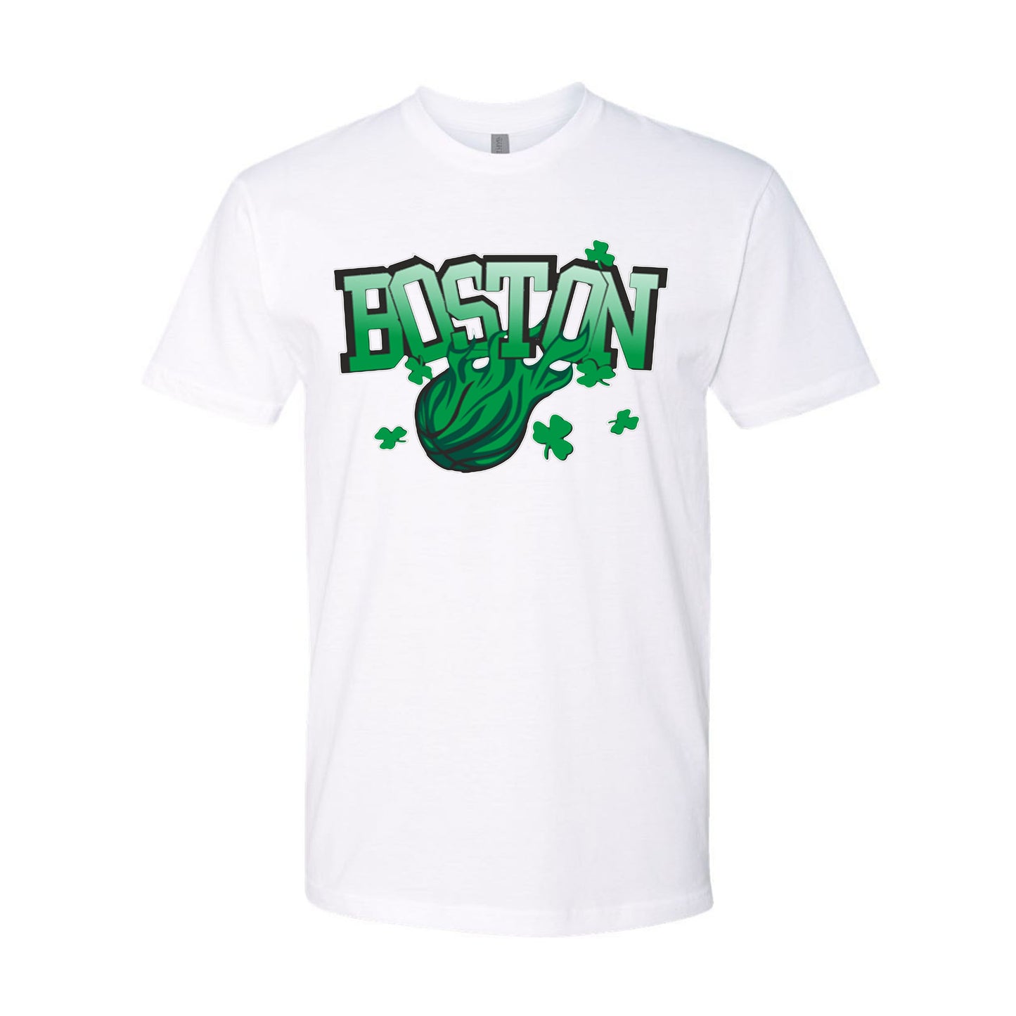 Boston Basketball Team Green Shamrock Sports Fan Apparel